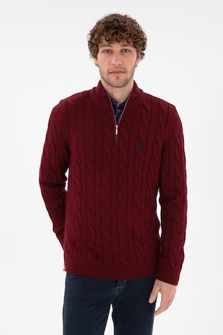 U.s. Polo Assn. Erkek Bordo Kazak /triko 50297020-vr014 Bordo