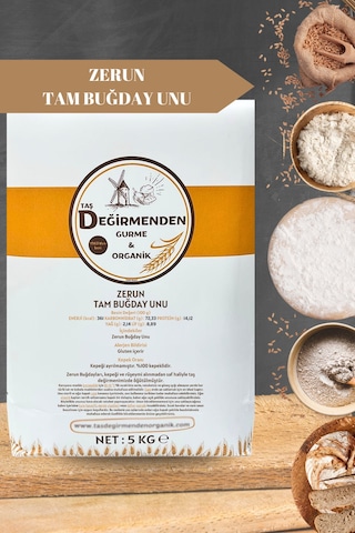 Zerun Tam Buğday Unu - 5 Kilo