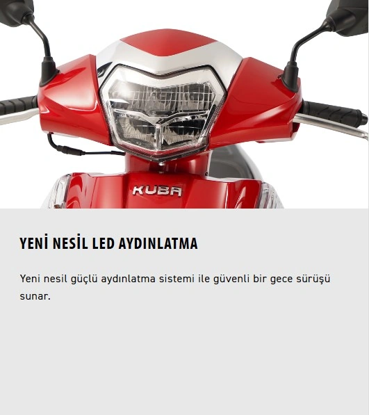 Kuba Borelli 50 Motosiklet Beyaz