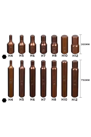 40 Parça Bits Uç Seti Torx Allen Ve Spline S2 Çelik Malzeme