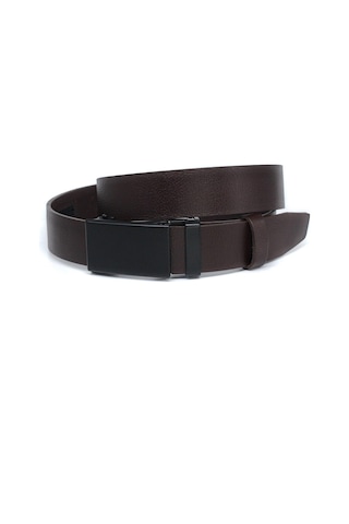 Livize Manda Derisi Otomatik Tokalı Deliksiz Erkek Kemeri Kahverengi