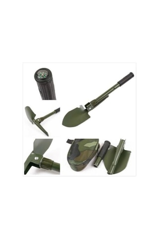 Bahçe Ve Kamp Küreği Katlanır Çantalı Portatif Çapa Kürek