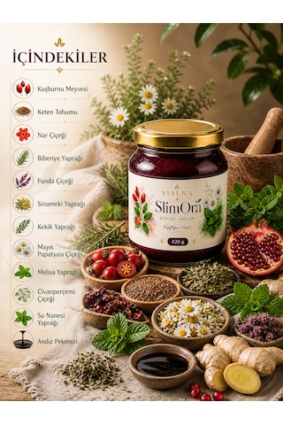Virena Slimora Bitkisel Destek Macunu 420 Gr