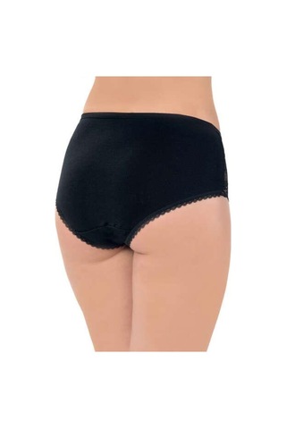 Lüx Drm 2503 Kadın Pamuklu Dantelli Likralı Bato Slip Külot