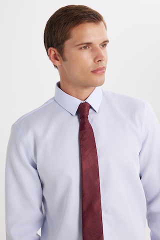 Tudors Slim Fit Mavi Non-ıron %100 Pamuk Doğa Dostu Ekoteks Belgeli Ütü Gerektirmez Gömlek-35748 Mavi