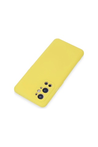 One Plus 9 Pro Kılıf Nano İçi Kadife Silikon - Sarı Sari