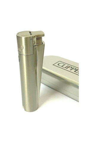 Clipper Jet Flame Gümüş Renk Çakmak