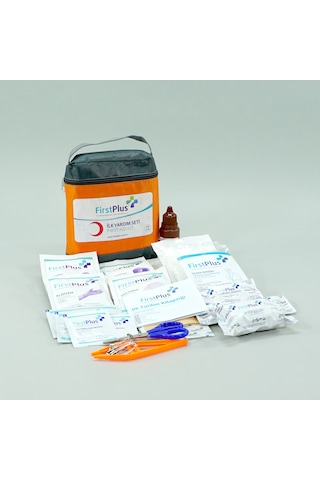 Firstplus Fp06.103 Seyahat Ekstra İlk Yardım Seti Gri - Turuncu