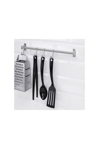 Ikea Kungsfors Duvar Rayı, Paslanmaz Çelik, 40 Cm Çok Renkli
