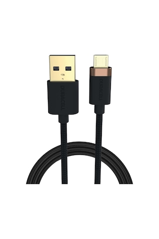 1m Usb-a To Micro Usb Örgülü Şarj Kablosu - Siyah