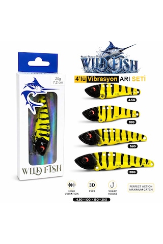 Wild Fish 0015 Bee Arı Vibrasyon Jig Yapay Yem Set