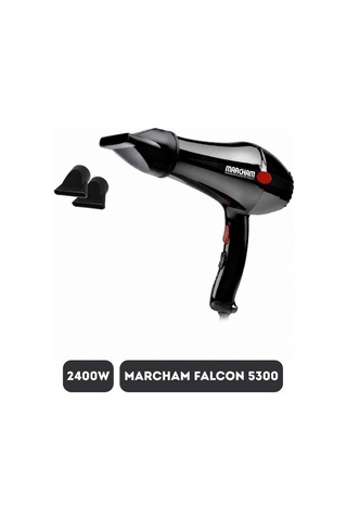 Marcham Profesyonel Fön Makinesi 2 Başlıklı 2400 Watt Siyah
