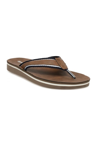 Muya 33405 Faux Parmak Arası Taba Erkek Terlik Taba
