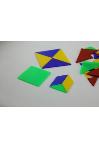 Luga Atölye Renkli Tangram Seti Zeka Geliştiren Eğlenceli Bulmaca
