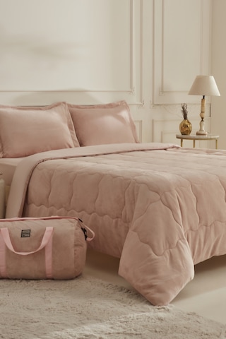Karaca Home Flufy Çift Kişilik Soft Dream Comfort Set Pudra Pudra
