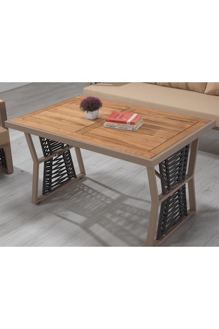 Ferro 3+1+1 Bej Metal Bahçe Takımı , Oturma Grubu Bej