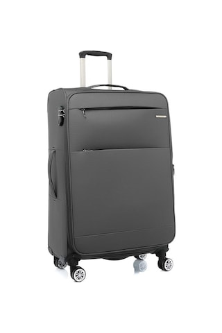 Louisiana Polo 2'li Valiz Seti Büyük Ve Orta Boy Lüx Kumaş Valiz Antrasit 2082 Antrasit