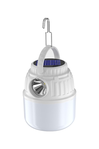 Suofeng Güneş Enerjili Dışarıda Kullanıma Uygun Sulama Dayanıklı Fener, Kamp, Gece Pazarı Ve Acil Durum Aydınlatması Beyaz