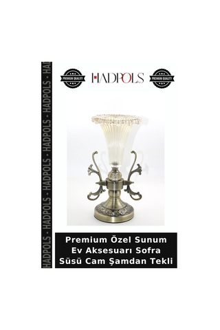 Premium Özel Sunum Ev Aksesuarı Sofra Süsü Cam Şamdan Tekli Çok Renkli