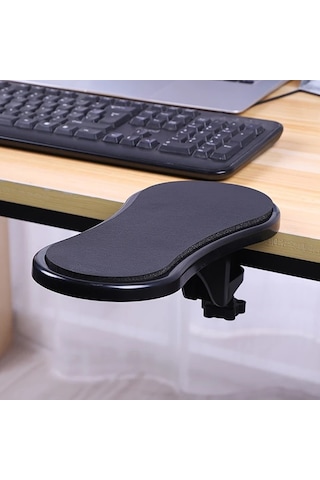 Elmpaly Black Ergonomik Masa Kol Destegi Ayarlanabilir Kaymaz Taban Oyun Ofis Ev Icin Agir Hizmet Uzanti Agirlik Kolu Bilek Ve Kol Yorgunlugunu Azaltir Klavye Fare Bilgisayar Uyumlu Uzun Calisma Ve Oyun Kullanim Icin