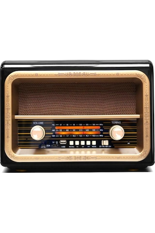 Kemai Md-1911Bt Şarjlı Nostaljik Bluetooth Fm Radyo Usb Sd Mp3