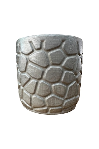 Bitki Tasarımı Ev Dekorasyon Gümüş Taş Desen Beton Saksı Çiçeklik Saksılık