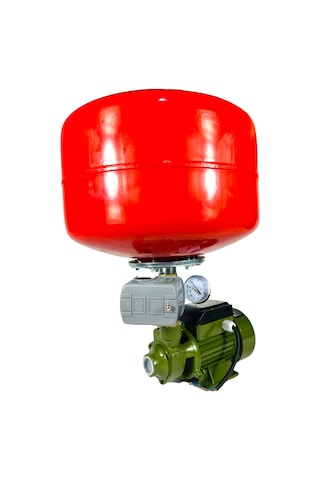 24 Litre Küre Tanklı Ev Tipi Hidrofor Seti 2 Kat 2 Daire 0,50hp