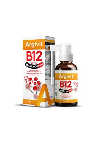 Argivit Vitamin B12 Active Maxi Sprey 30 Ml