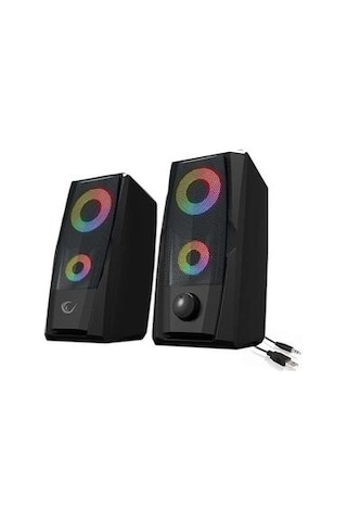 Rampage Rms-x9 2.0 Rgb Işıklı Multimedia 5v 30db Gaming Oyuncu Speaker Kdo