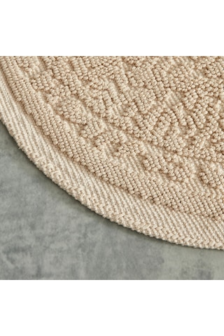 Karaca Home Vista Oval Paspas 90 x 60 CM Ekru - 200.22.02.0013 Ekru