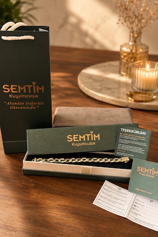 Sertifikalı 316l Çelik Geometrik Zirkon Taşlı Premium Kadın Bileklik Altın 23873110
