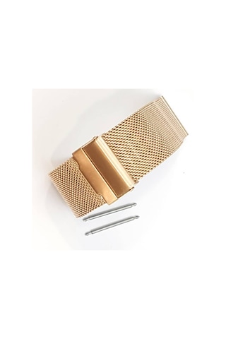 Hasır Kol Saat Kordonu Rose Çift Kilit 24 Mm (Ø1,90)