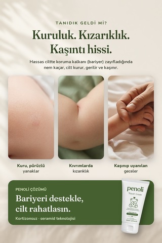 Atopik Eğimli Ciltler İçin Kortizon İçermeyen Bebek - Çocuk Onarıcı Ve Nemlendirici Bakım Kremi 50 Ml