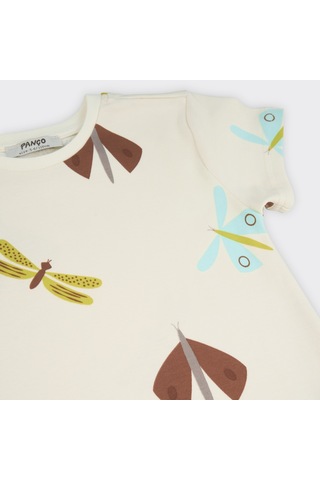 Kız Çocuk Desenli Pijama Takımı Bej 2411gk39003-4525 001