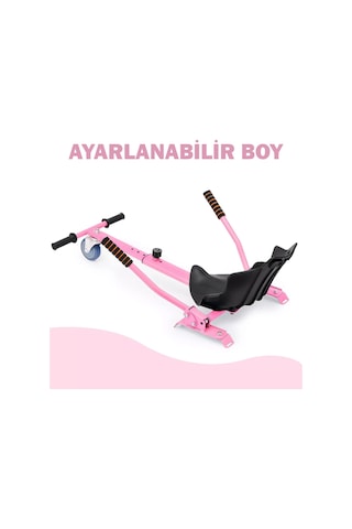 Hoverkart Elektrikli Kaykay Hoverboard Aparatı Extra Cırt Tüm Modellere Uyumlu Pembe