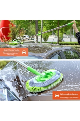 Çok Fonksiyonlu 2 In 1 Mikrofiber Araba  Yıkama Fırçası