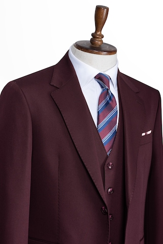 İlayda Emir Luxury, İtalyan Kesim, Slim Fit, Blazer, Erkek Takım Bordo