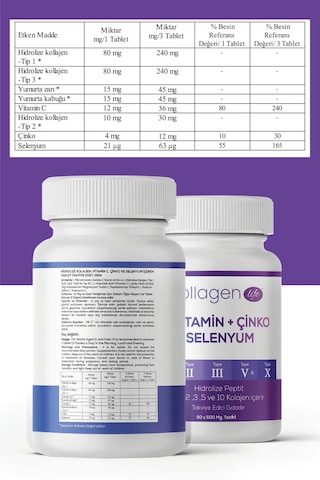 Collagen Life Pro Kolajen 90 Tablet