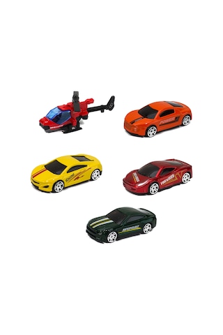 1:60 Ölçek Metal Model Arabalar 5'Li Set 7 Cm