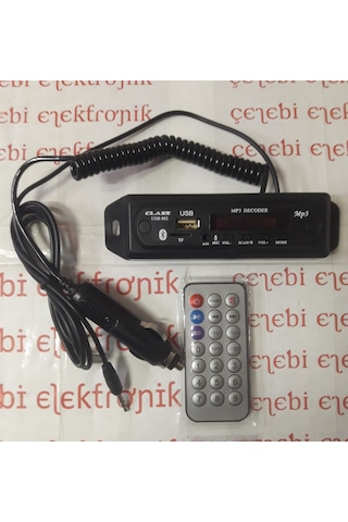 Araç Oto Teyp Mikrofonlu Bluetoothlu Mp3 Çevirici Class Usb 402