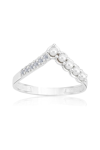 Incili V Altın Yüzük