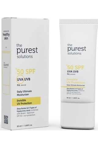 The Purest Solutions Spf50+ Invisible Uv Protection Daily Intensive Moisturizer 50 ML
