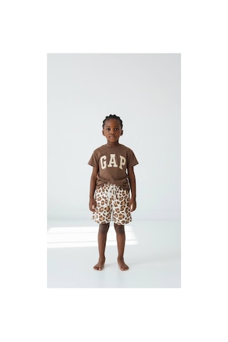 Poala Kids Logolu Leopar Şort Takım