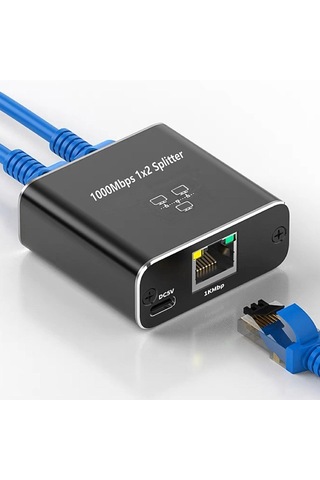 Homyl Splitter 1x2 Hub Aktarım Hızı 1000 Mbps Ağ Uzatma