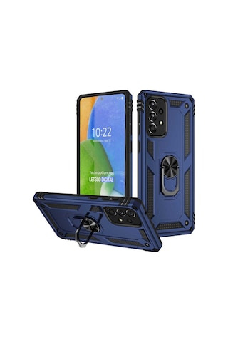 Samsung Uyumlu Galaxy A73 Kılıf Zore Vega Kapak Mavi