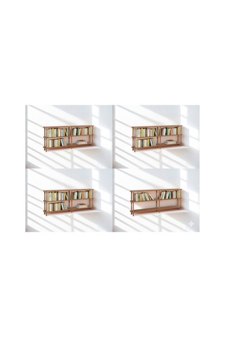 Dublin Zenith Kitaplık Natural 180x35x75 Cm Atlantik Çam