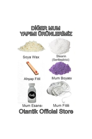 Mum Boyası Toz 3 Renk Soya,Parafin Mum %100Doğal Yağda Çözünen (527964131)