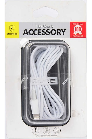 Zore 2 Uçlu Lightning-micro Usb Kablo 1m