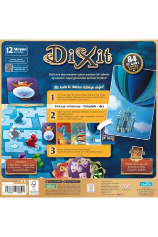 Dixit Yeni , 3-8 Oyuncu, 8 Yeni Oylama Çarkı, Yeni Oyun Alanı.