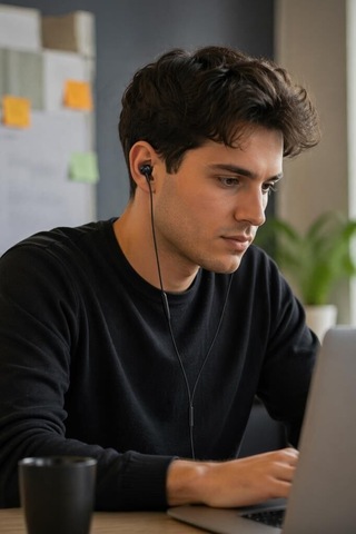 Özel Seri Kablolu Kulaklık H10 Beyaz Hızlı Pratik Stereo Ses